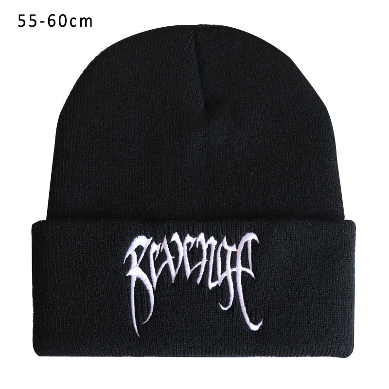Y2K Black Knitted Beanie - Image 3